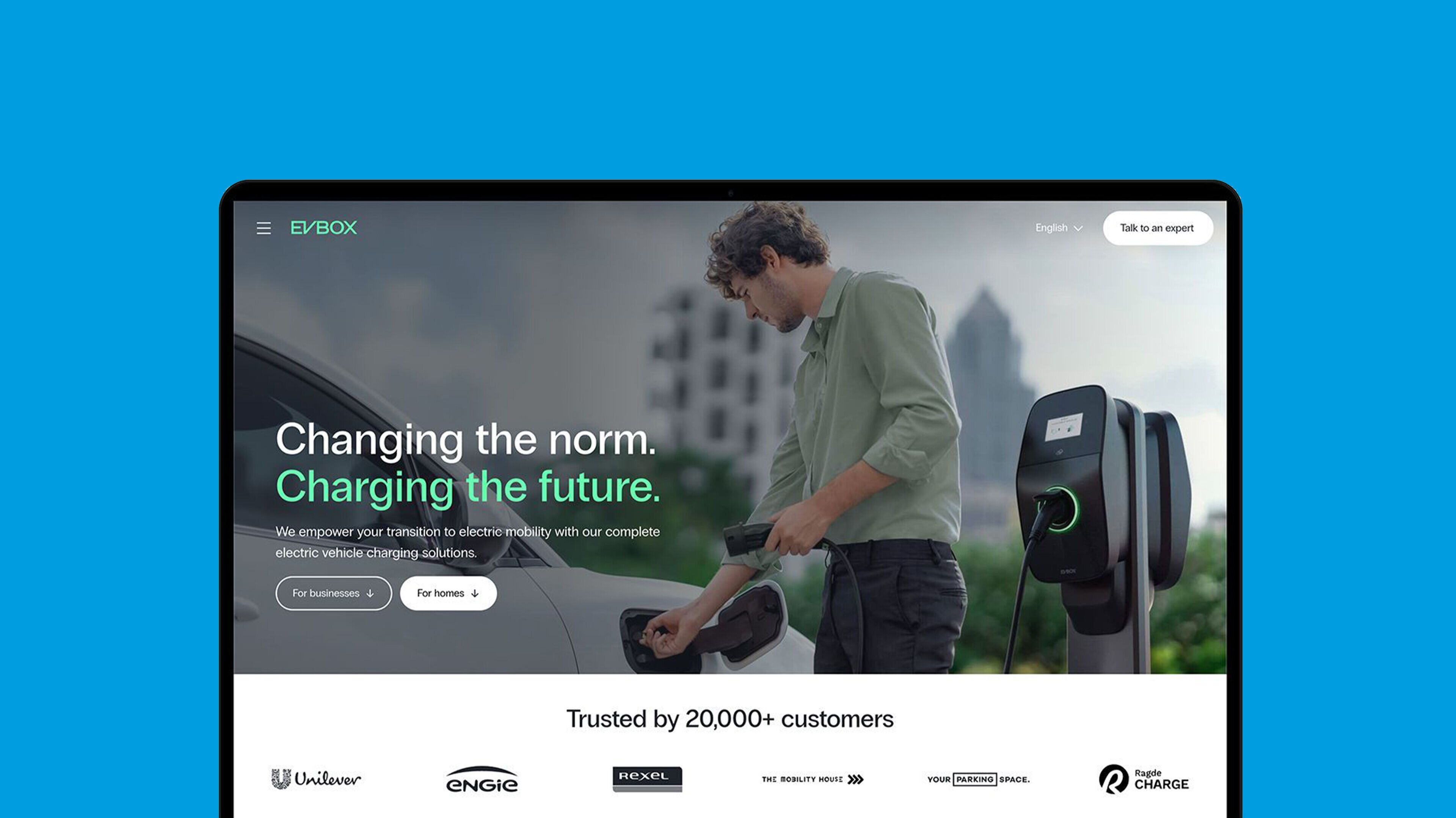 EVBox B2B en B2C website