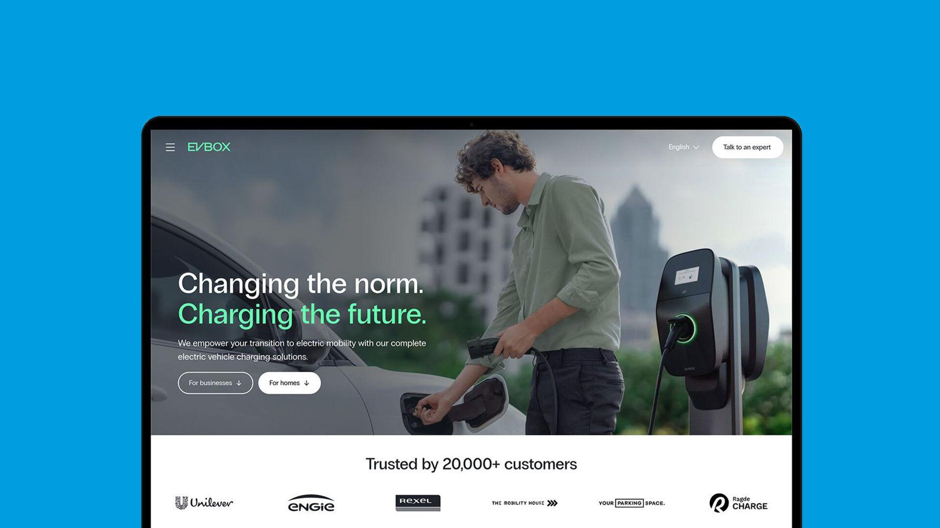 EVBox B2B and B2C website