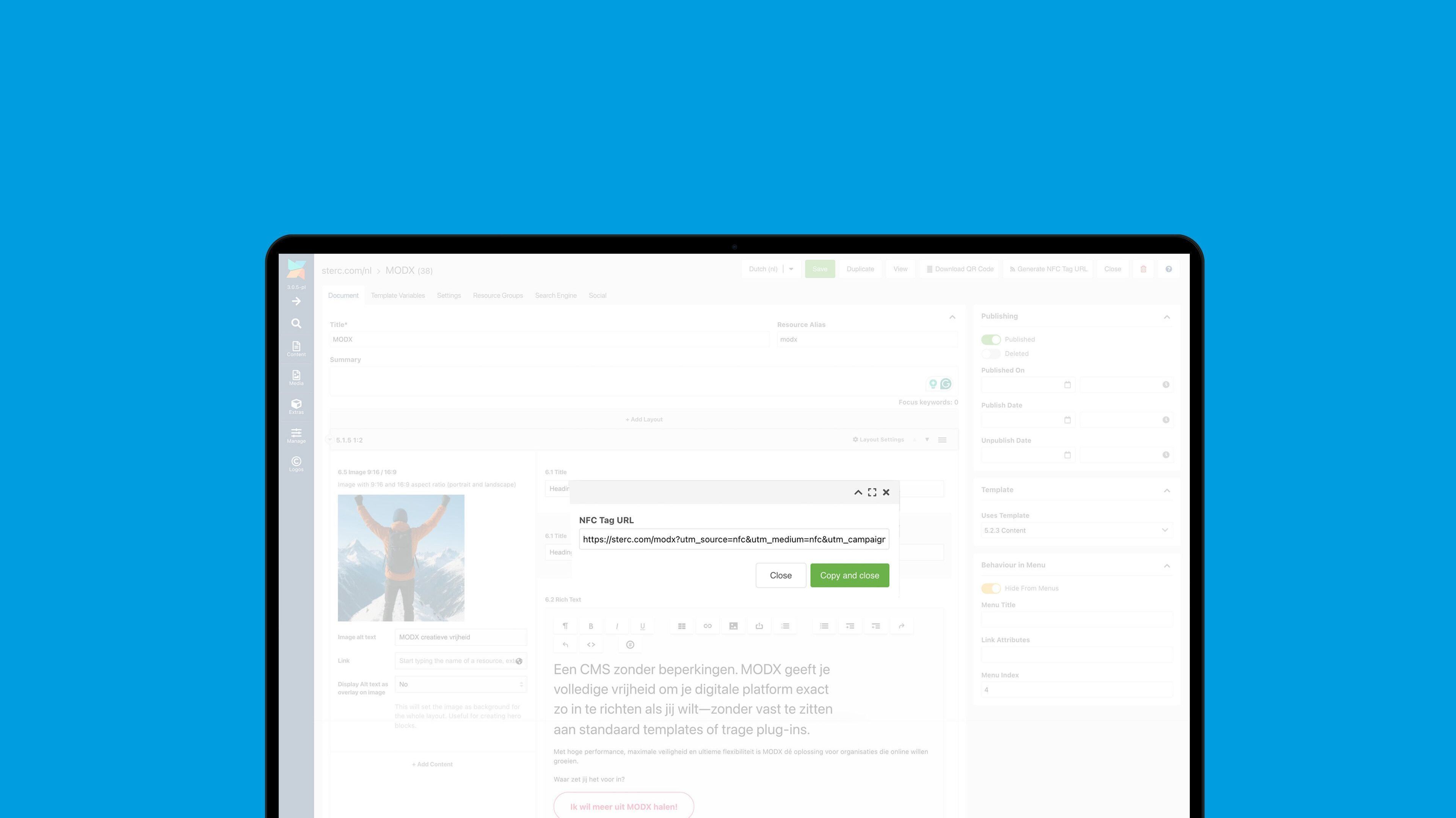 MODX Extra QR & NFC Generator