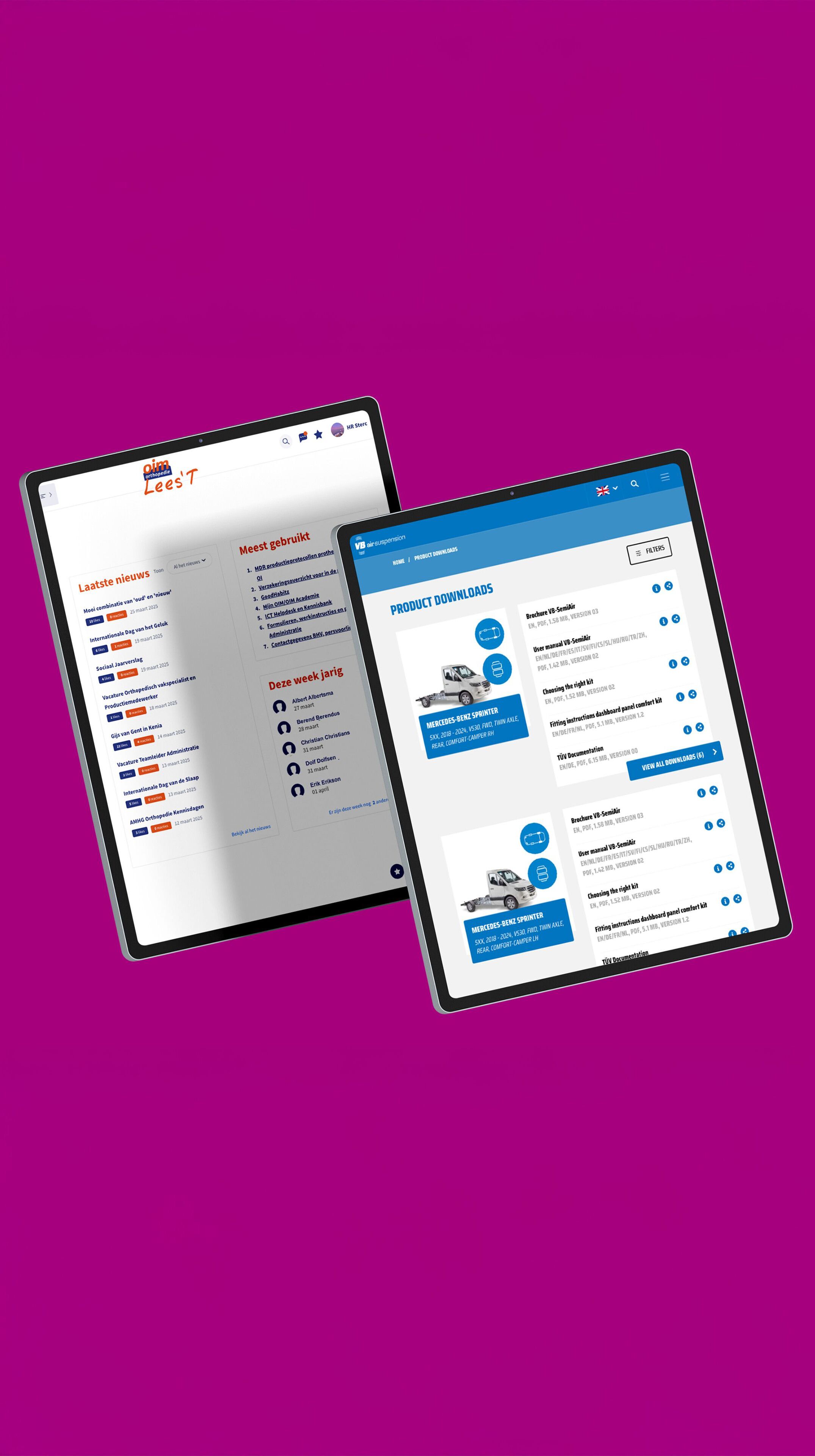 Online portalen door Sterc