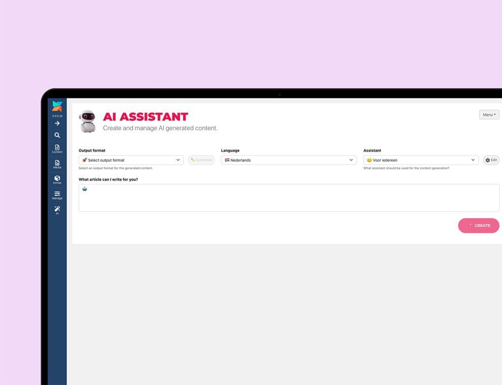 AI content assistent Sterc