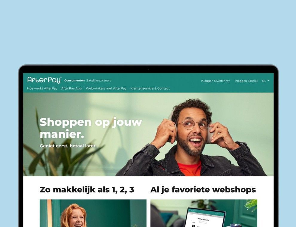 AfterPay redesign website