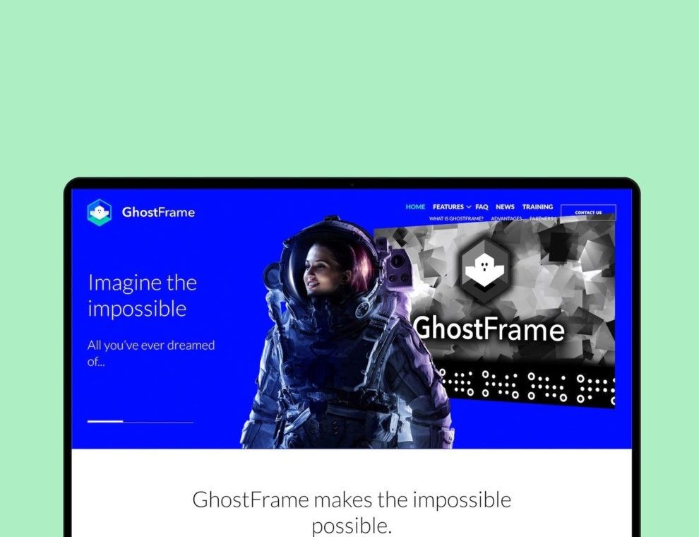 GhostFrame: Green screen en set in één