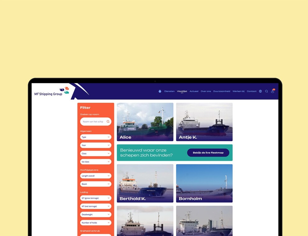 Vlootlijst MF Shipping Group