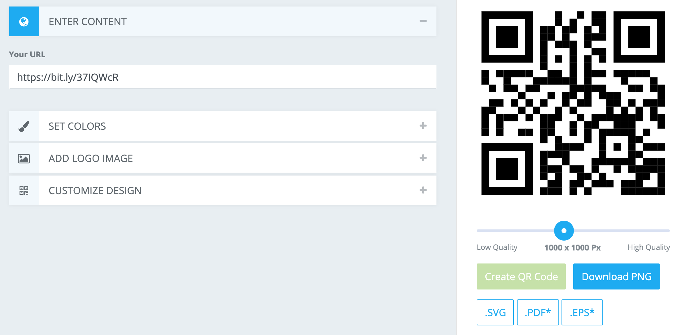Turn your short URL into a QR code